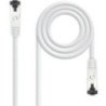 Cable de red rj45 sstp nanocable 10.20.2001-w cat.8.1/ 1m/ blanco