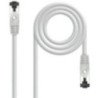 Cable de red rj45 sstp nanocable 10.20.2005 cat.8.1/ 5m/ gris