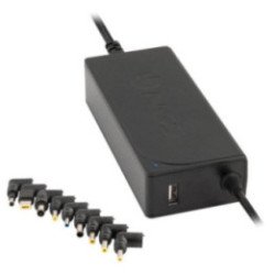 Cargador de portátil ngs w-70w/ 1xusb/ 70w/ automático/ 9 conectores/ voltaje 18.5-20v