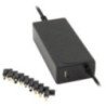 Cargador de portátil ngs w-70w/ 1xusb/ 70w/ automático/ 9 conectores/ voltaje 18.5-20v
