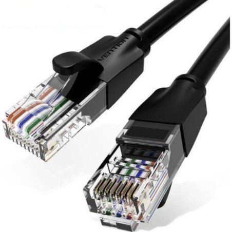 Cable de red rj45 utp vention ibebk cat.6/ 8m/ negro
