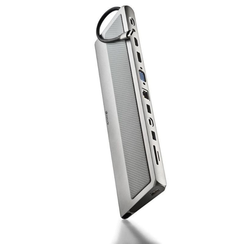 Docking usb tipo-c ngs wonderdock 12 pro/ 3xusb/ 2xhdmi 4k/ 1xvga/ 1xrj45/ 1xlector de tarjetas/ 1xjack 3.5/ 1xusb tipo-c pd/