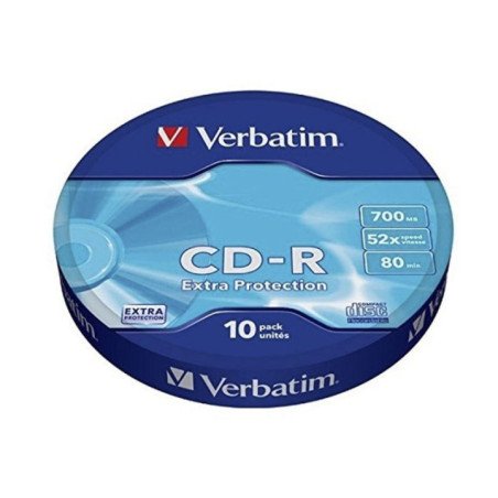 Cd-r verbatim datalife 52x/ tarrina-10uds