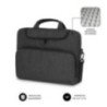 Maletín subblim air padding para portátiles hasta 14'/ gris oscuro