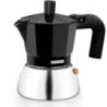 Cafetera italiana monix induction inox m863006/ 6 tazas/ negra