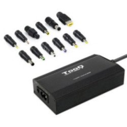 Cargador de portátil tooq tqlc-100bs01m/ 1xusb/ 100w/ manual/ 12 conectores/ voltaje 12-24v