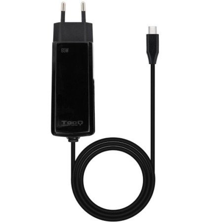 Cargador de portátil gan tooq tqlc-usbcgan65pd-c usb tipo-c/ 65w/ automático/ voltaje 5-20v
