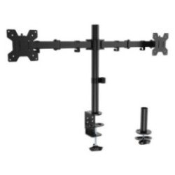 Soporte de mesa para 2 monitores aisens dt32tsr-279/ giratorio/ inclinable/ hasta 10kg