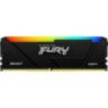 Memoria ram kingston fury beast rgb 8gb/ ddr4/ 3600mhz/ 1.35v/ cl17/ dimm