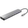 Docking usb tipo-c trust dalyx/ 2xusb/ 2xhdmi 4k/ 1xdisplayport/ 1xusb tipo-c pd/ gris