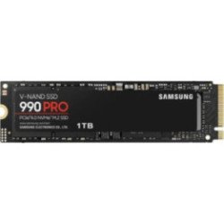Disco ssd samsung 990 pro 1tb/ m.2 2280 pcie gen4/ compatible con ps5 y pc/ full capacity