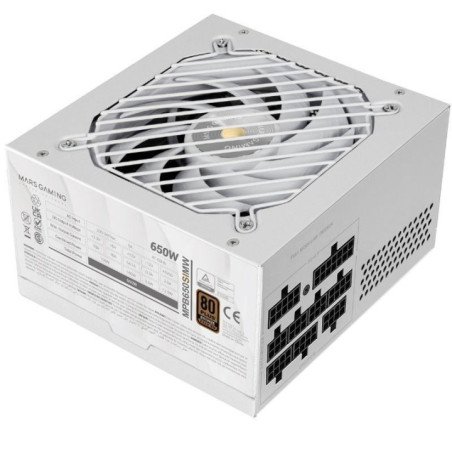 Fuente de alimentación mars gaming mpb650sim/ 650w/ ventilador 12cm/ 80 plus bronze/ blanca