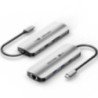 Docking usb tipo-c vention tqkhb/ 1xhdmi 4k/ 3xusb/ 1xusb tipo-c pd/ 1xrj45/ 1xlector de tarjetas/ gris