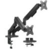 Soporte de mesa con contrapeso para 2 monitores aisens dt32tsr-357/ giratorio/ inclinable/ hasta 9kg