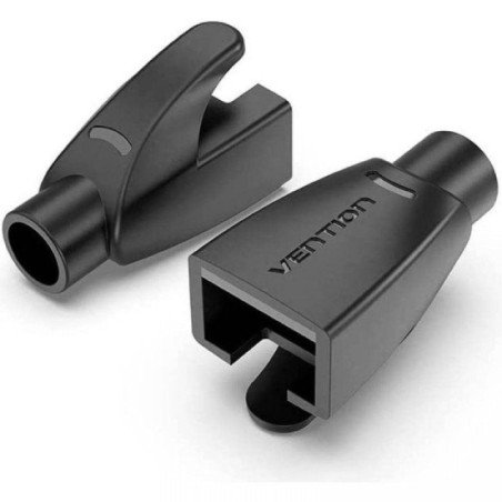Funda protectora rj45 vention iodb0-50/ 50 uds/ negra