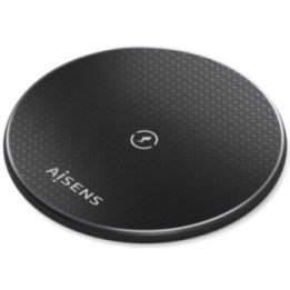 Base de carga inalámbrica aisens asch-15w1wc058-bk 15w/ negro