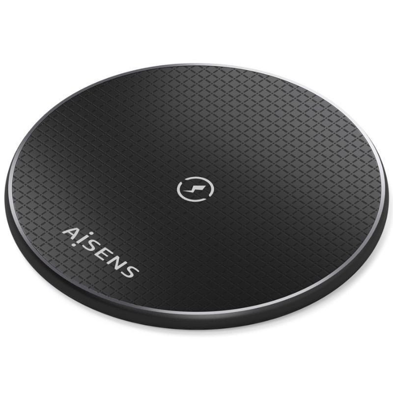 Base de carga inalámbrica aisens asch-15w1wc058-bk 15w/ negro