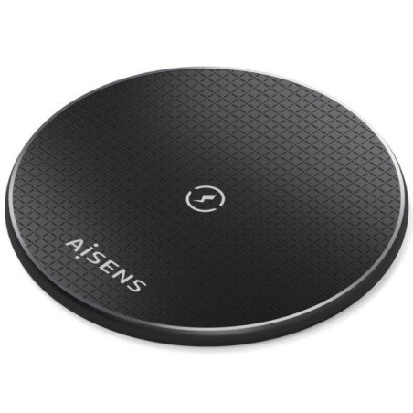 Base de carga inalámbrica aisens asch-15w1wc058-bk 15w/ negro
