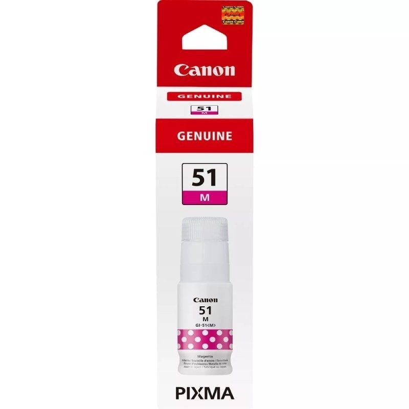 Botella de tinta original canon gi-51/ magenta