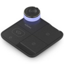 Base de carga inalámbrica aisens asch-15w4wc062-bk/ 15w/ negro