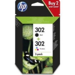 Cartucho de tinta original hp nº302 multipack/ negro/ tricolor