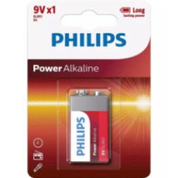 Pila alcalina philips 6lr61p1b/10/ 9v