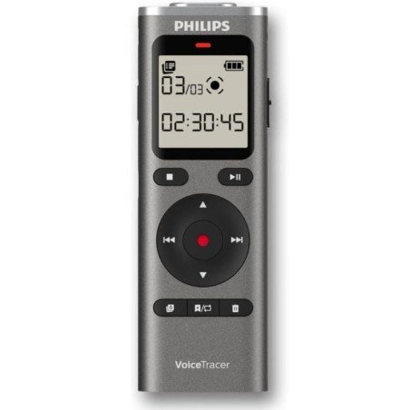 Grabadora de voz philips voicetracer dvt1170/ 20khz/ plata
