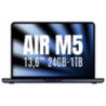 Apple macbook air 13,6'/ m5 10-core cpu/ 24gb/ 1tb ssd/ 10-core gpu/ medianoche