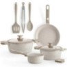 Pack batería de cocina monix denmark/ cazo ø16cm/ sarten ø24cm/ cacerolas ø20 - 24cm/ aluminio fundido/ apta para inducción