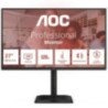 Monitor profesional aoc q27e4cv 27'/ qhd/ multimedia/ regulable en altura/ negro