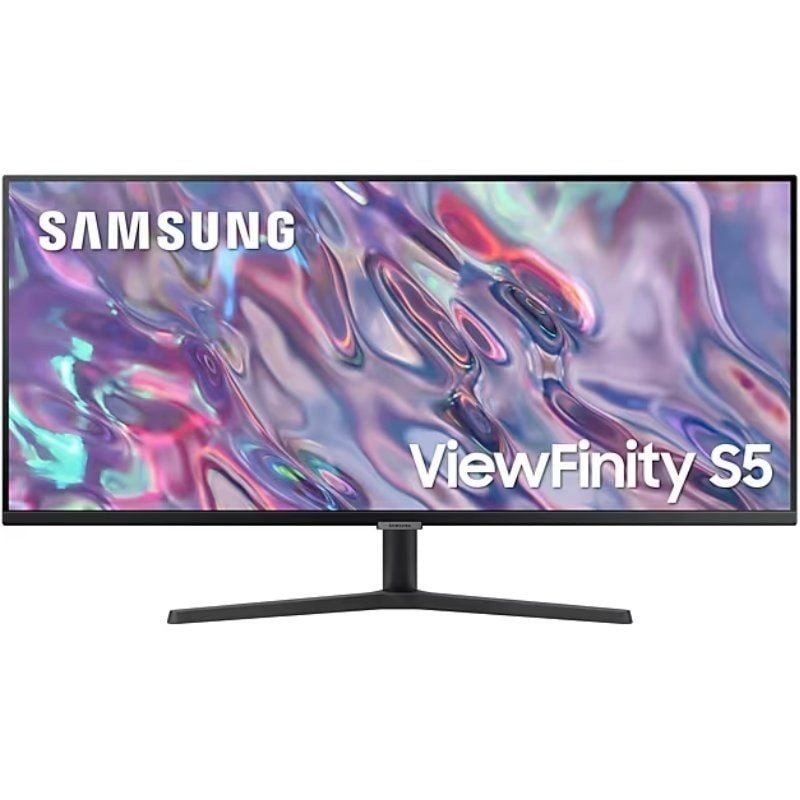 Monitor profesional ultrapanorámico samsung viewfinity s5 s34c500gau 34'/ uwqhd/ negro