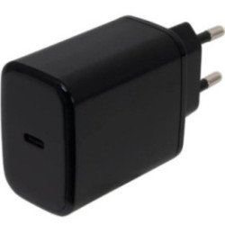 Cargador de pared gan fonestar power-c-65/ 1xusb tipo-c/ 65w/ negro