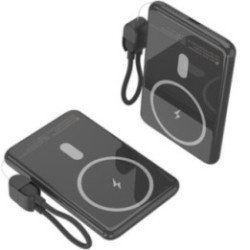 Powerbank 5000mah leotec lepoww20w5k/ 20w/ wireless/ negra/ incluye cable usb tipo-c