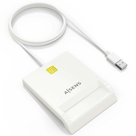 Lector de dni y tarjetas aisens ascr-sn07-w/ usb 2.0/ blanco