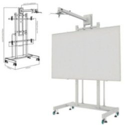 Soporte para pizarra interactiva approx appibstd/ 80-120'