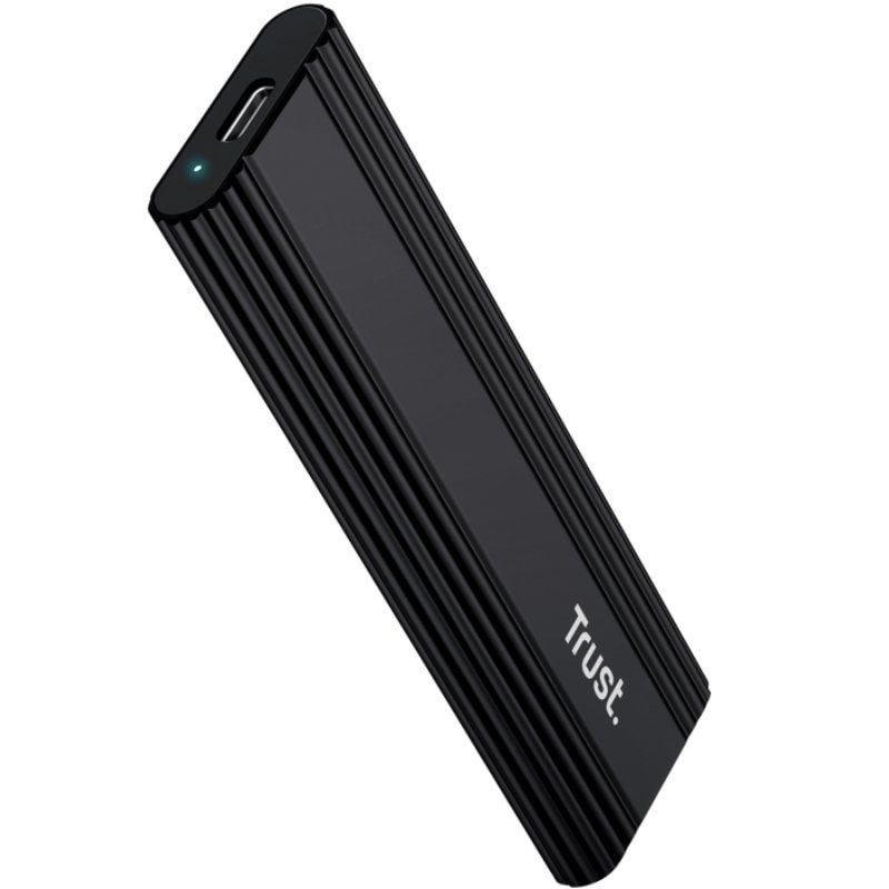 Caja externa para disco ssd m.2 trust 25806/ usb 3.2 gen2/ sin tornillos