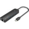 Hub usb tipo-c vention tgpbb/ 3xusb/ 1xrj45/ 1xmicro b pd