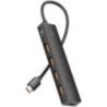 Hub usb tipo-c 3.2 vention ckcbb/ 4xusb/ 1xusb tipo-c pd