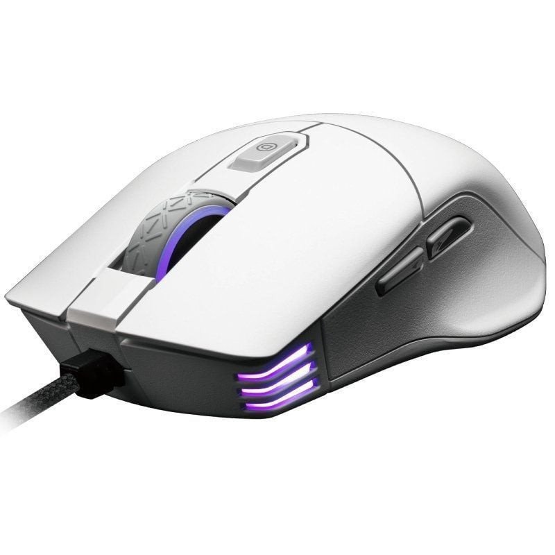 Ratón gaming evga x12/ hasta 16000 dpi/ blanco