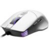 Ratón gaming evga x12/ hasta 16000 dpi/ blanco
