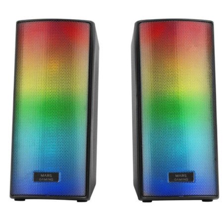 Altavoces con bluetooth mars gaming msrgb2/ 15w/ 2.0/ negros