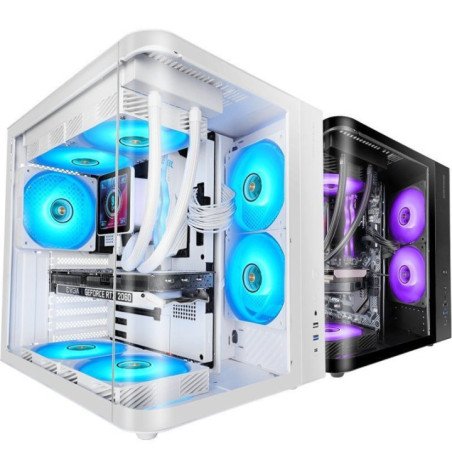 Caja gaming semitorre mars gaming mc-curv/ blanca