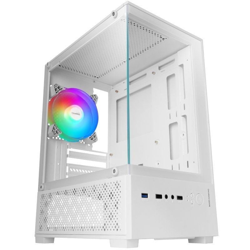 Caja gaming minitorre mars gaming mc-se2/ blanca