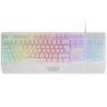 Teclado gaming semimecánico mars gaming mk124/ blanco