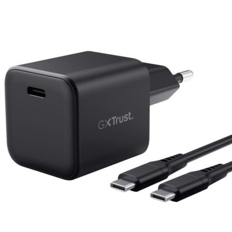 Cargador de pared gan trust gaming gxt 1258 switch 2/ 1xusb tipo-c/ incluye cable usb tipo-c/ 65w