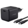 Cargador de pared gan trust gaming gxt 1258 switch 2/ 1xusb tipo-c/ incluye cable usb tipo-c/ 65w