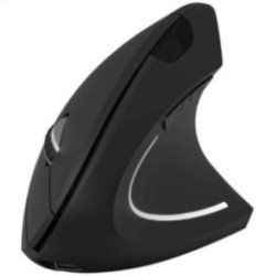 Ratón vertical inalámbrico subblim glide vertical ergo dual battery/ batería recargable/ hasta 1600 dpi/ negro