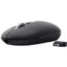 Ratón inalámbrico trust seron 26018/ batería recargable/ hasta 3200 dpi/ negro