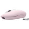 Ratón inalámbrico trust seron 26206/ batería recargable/ hasta 3200 dpi/ rosa