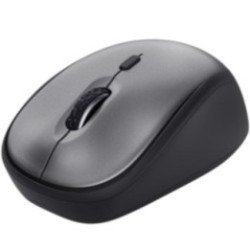 Ratón mini inalámbrico trust yvi+ silent/ hasta 1600 dpi/ negro